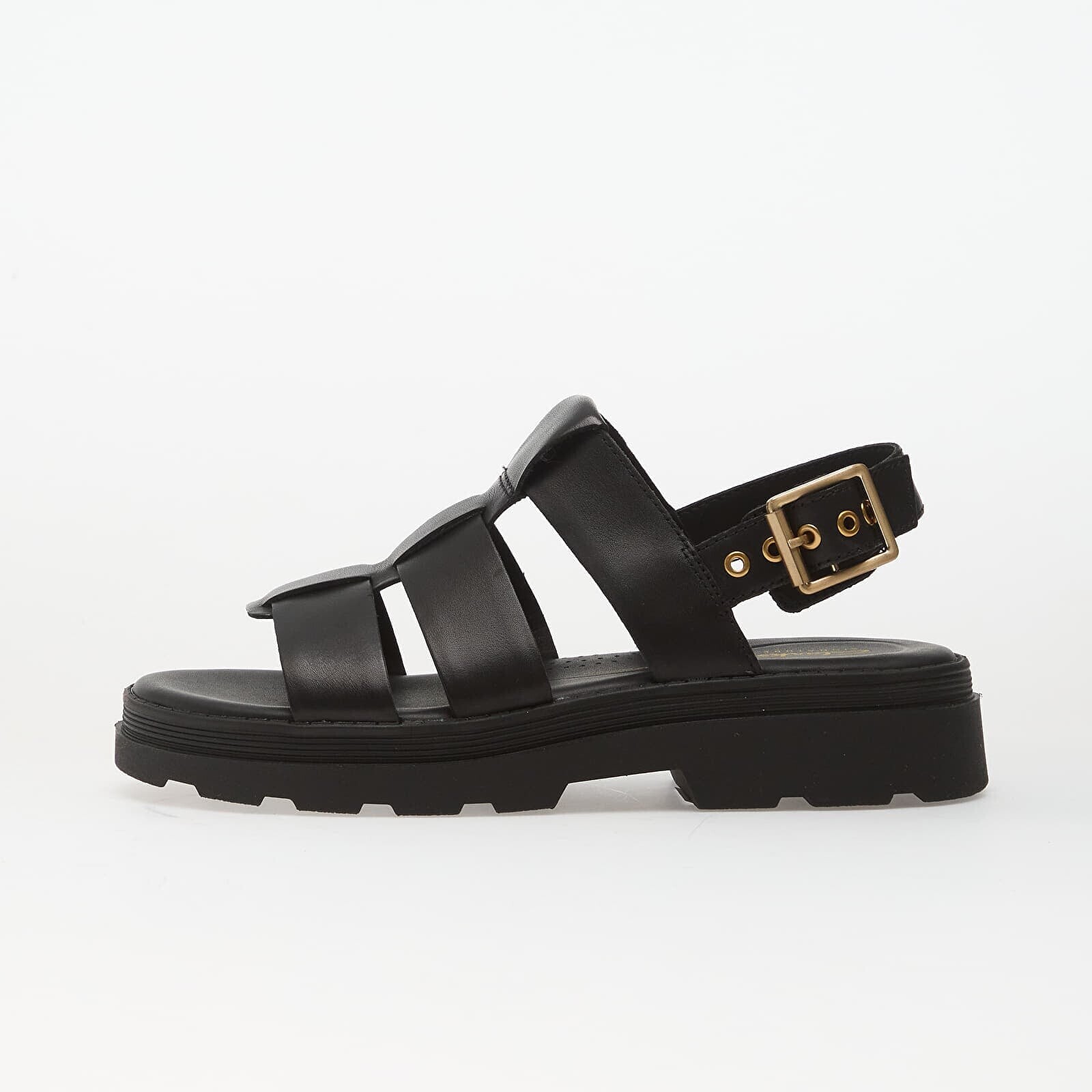 Sneakers Clarks Orinoco3 Strap Black Leather UK 5