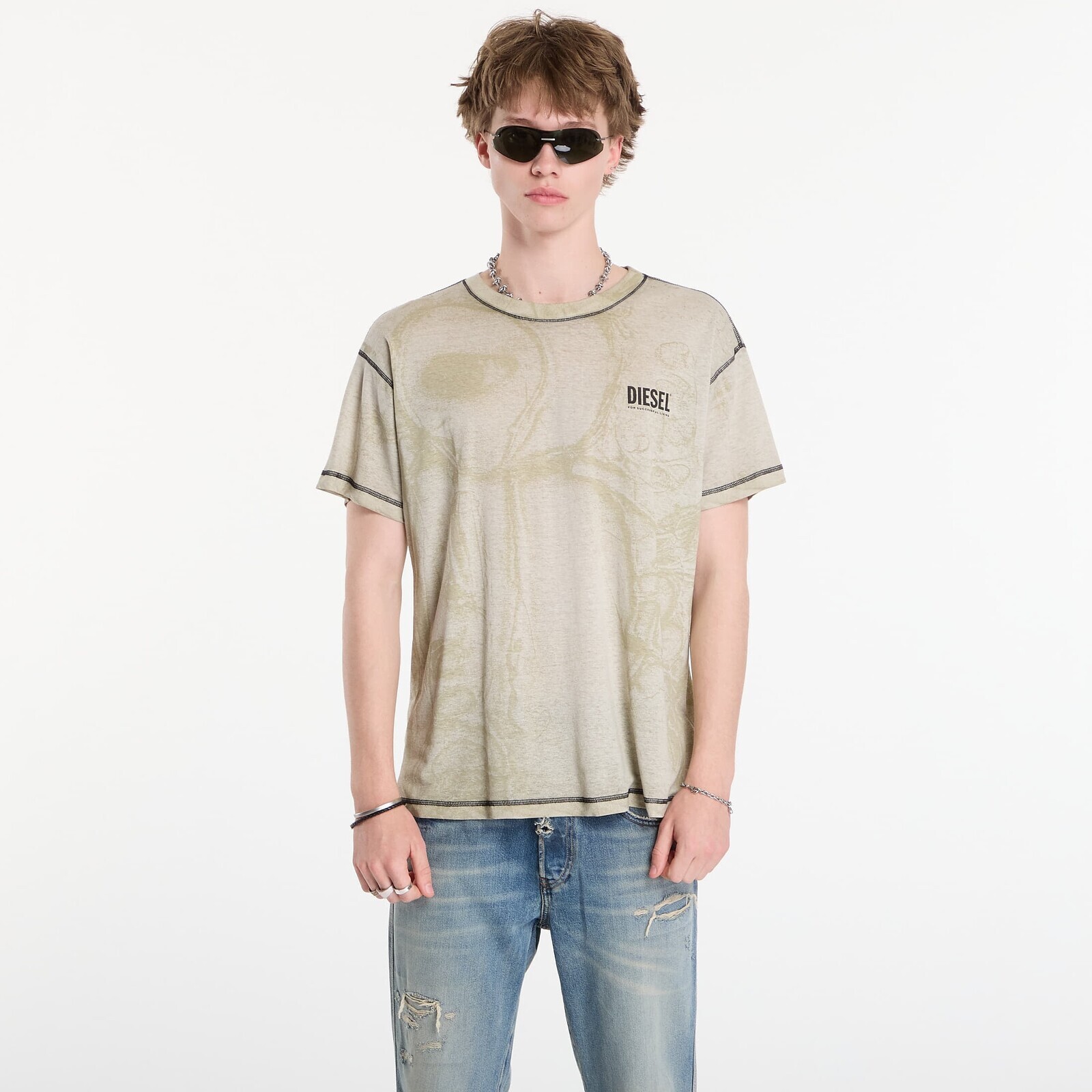 T-shirt Diesel T-Norm-V15 T-Shirt Light Grey L