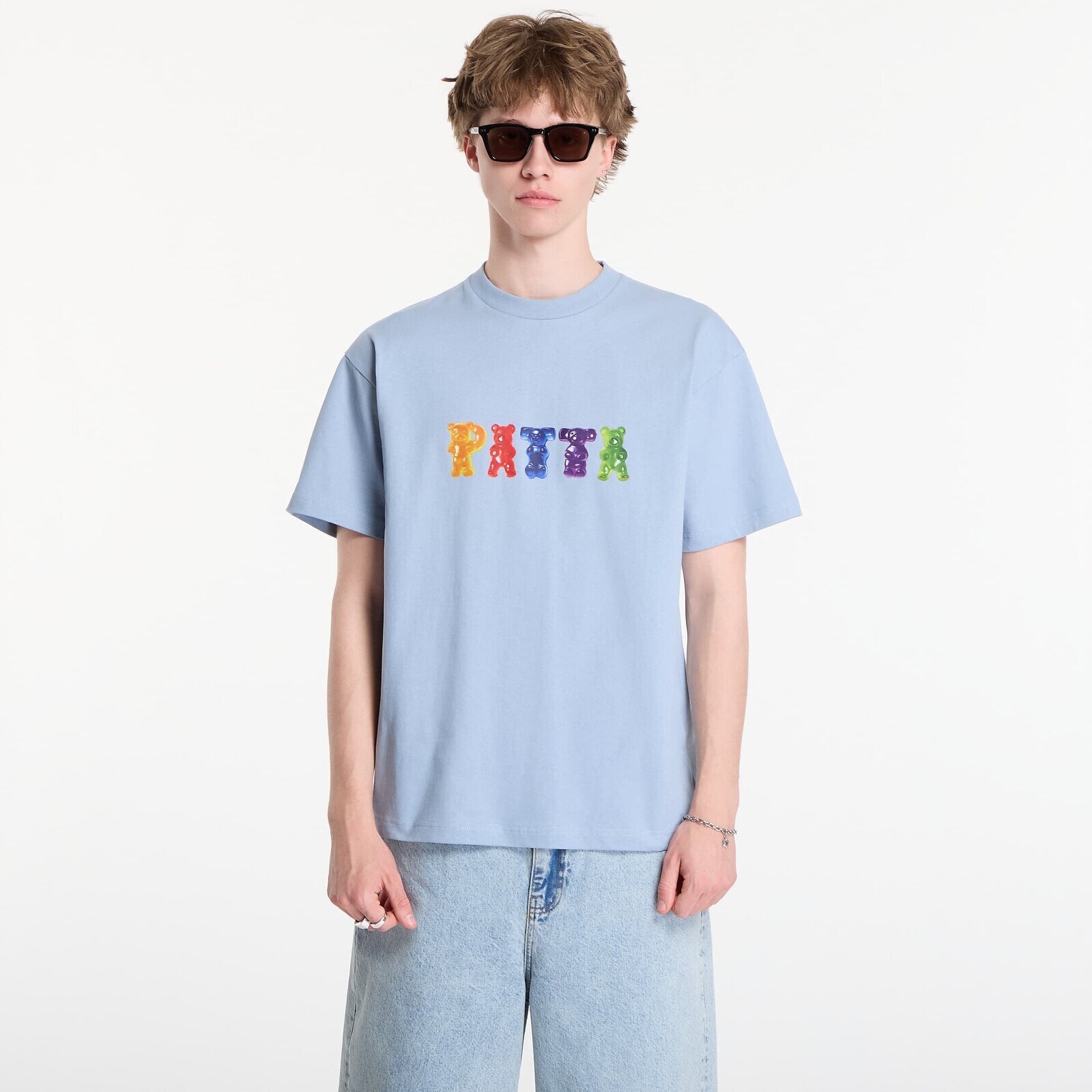 T-shirt Patta Gummi T-Shirt UNISEX Dusty Blue S