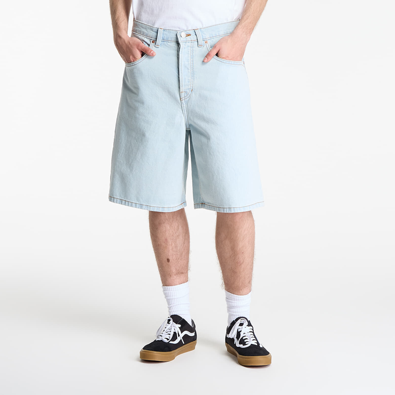 Shorts Vans Check-5 Baggy Denim Shorts Blue Ice 32