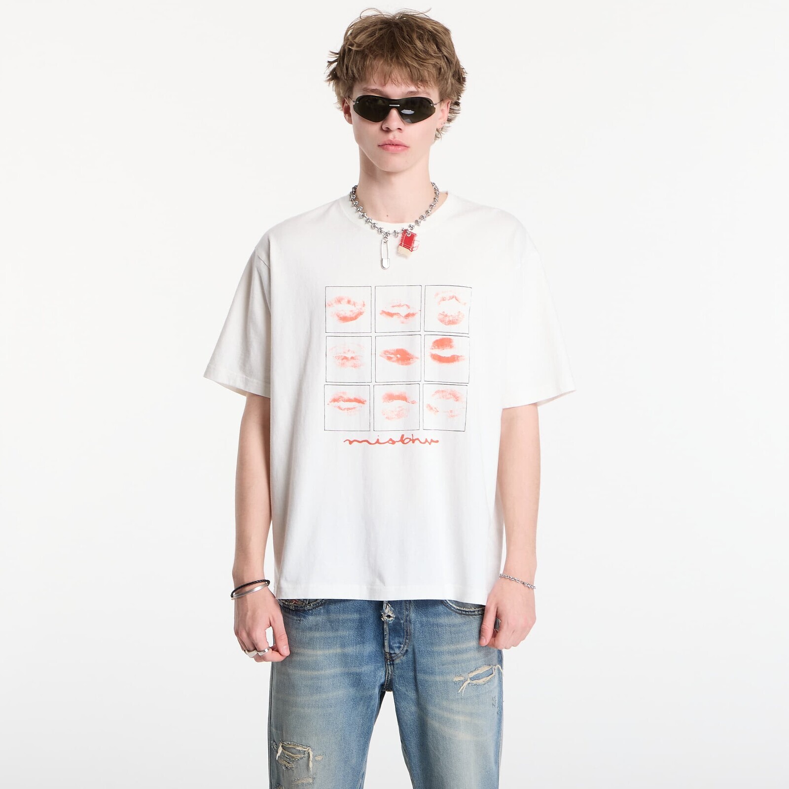 T-shirt MISBHV Kiss Xoxo T-Shirt UNISEX Off White L