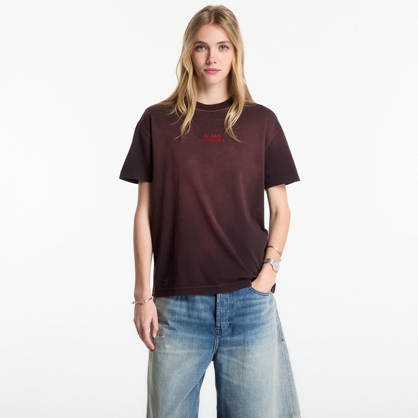 T-shirt Off-White x AC Milan Reg Tee Black/ No Color S