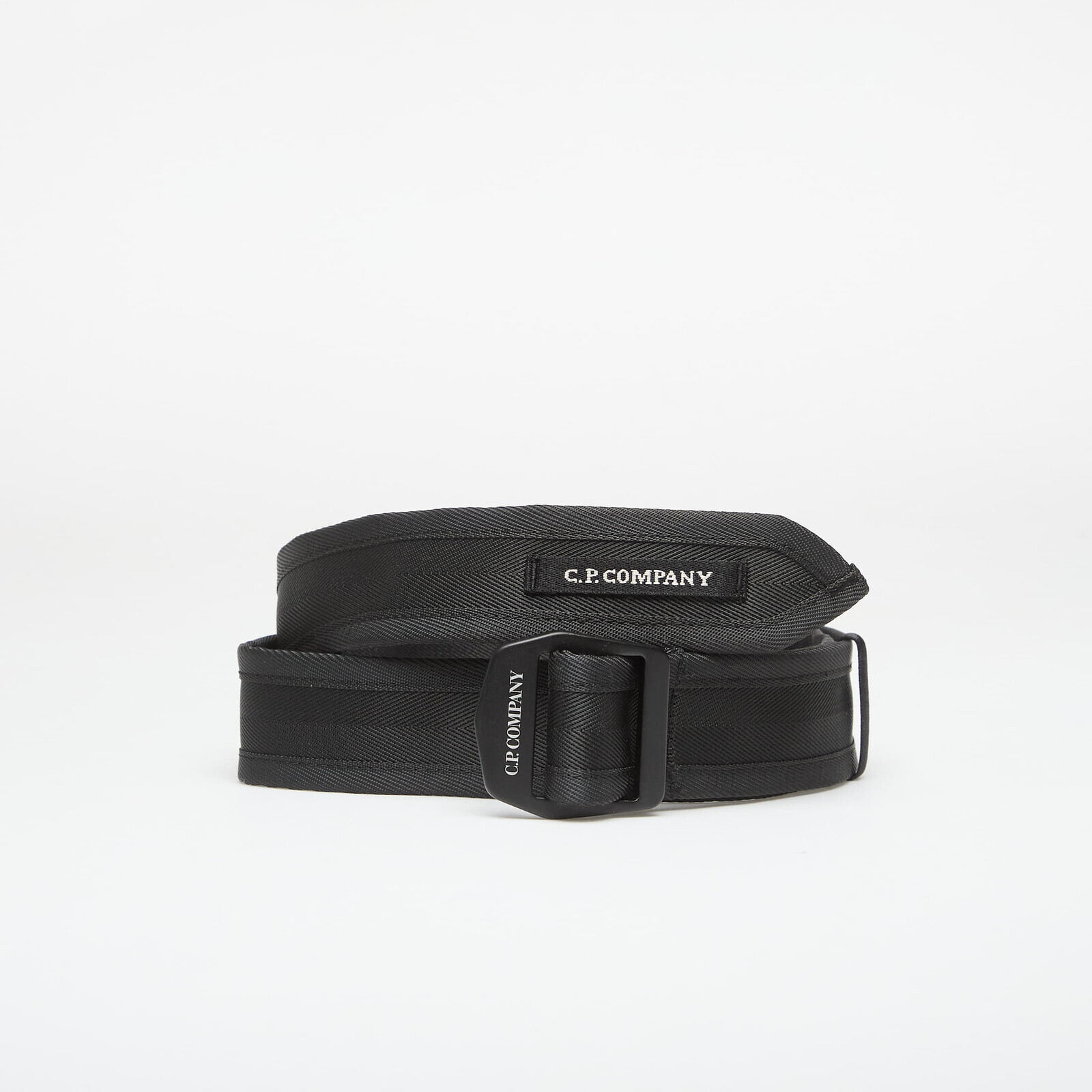 C.P. Company Herringbone Tape Belt Black 90
