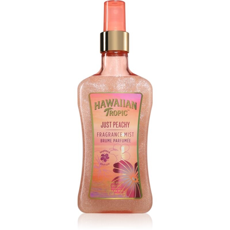 Hawaiian Tropic Perfumes Just Peachy body spray with glitter for women 250 ml