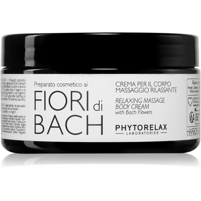 Phytorelax Laboratories Fiori di Bach nourishing body cream for relaxation 300 ml