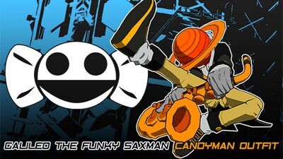 Lethal League Blaze - Galileo the Funky Saxman outfit for Candyman