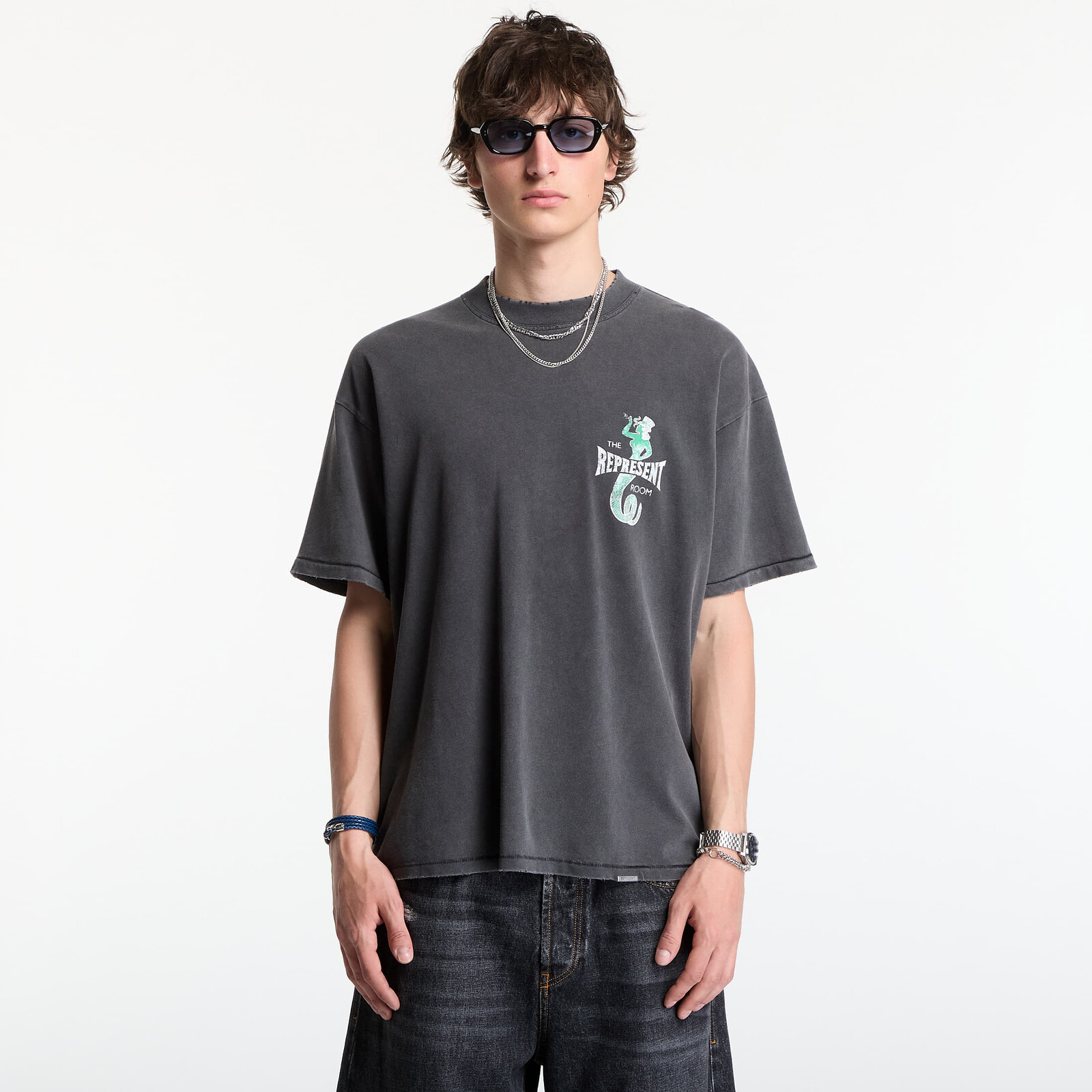 T-shirt REPRESENT The Viper Room Dice T-Shirt UNISEX Vintage Grey XL