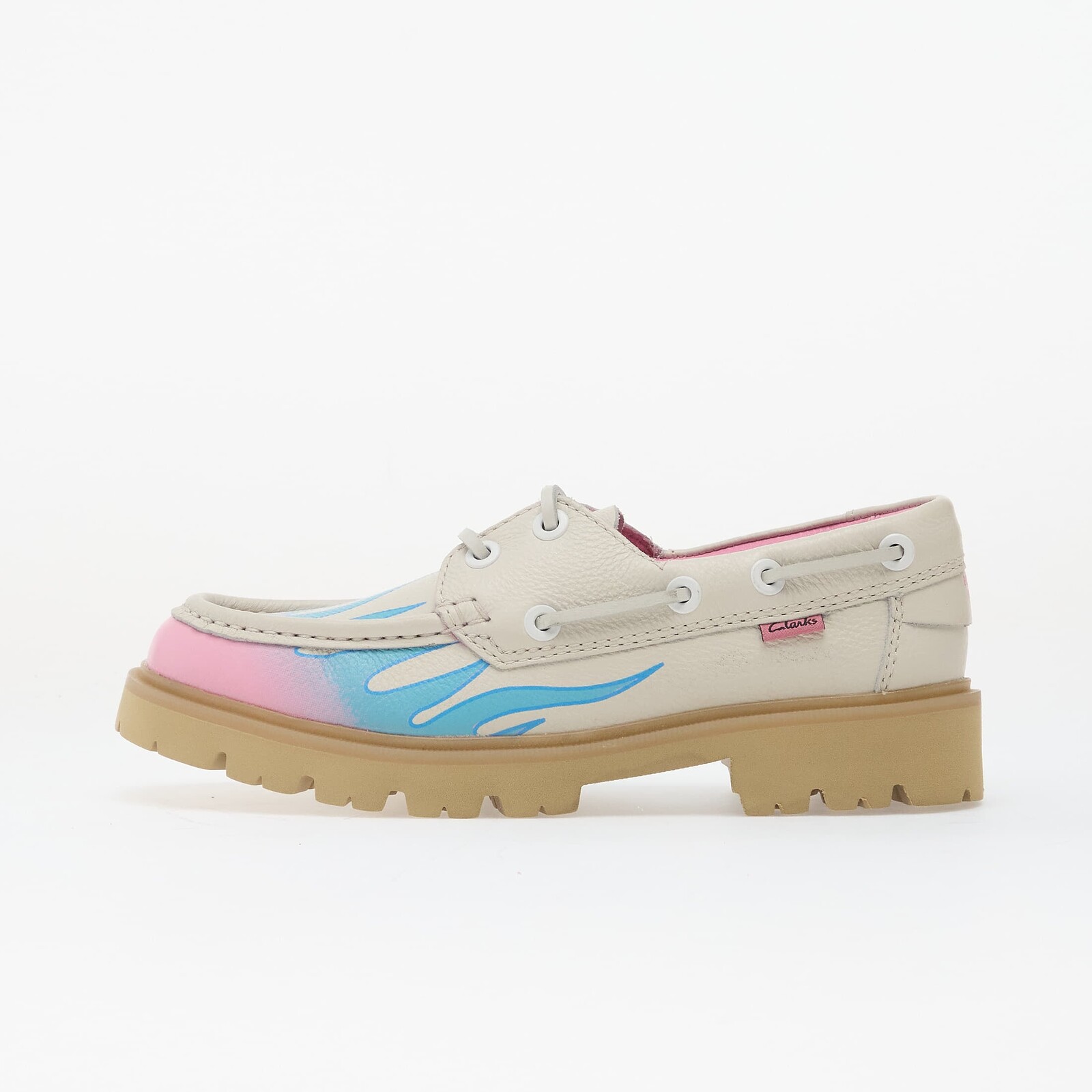 Sneakers Clarks Originals x Bisous Cleyhill Fire White UK 9.5