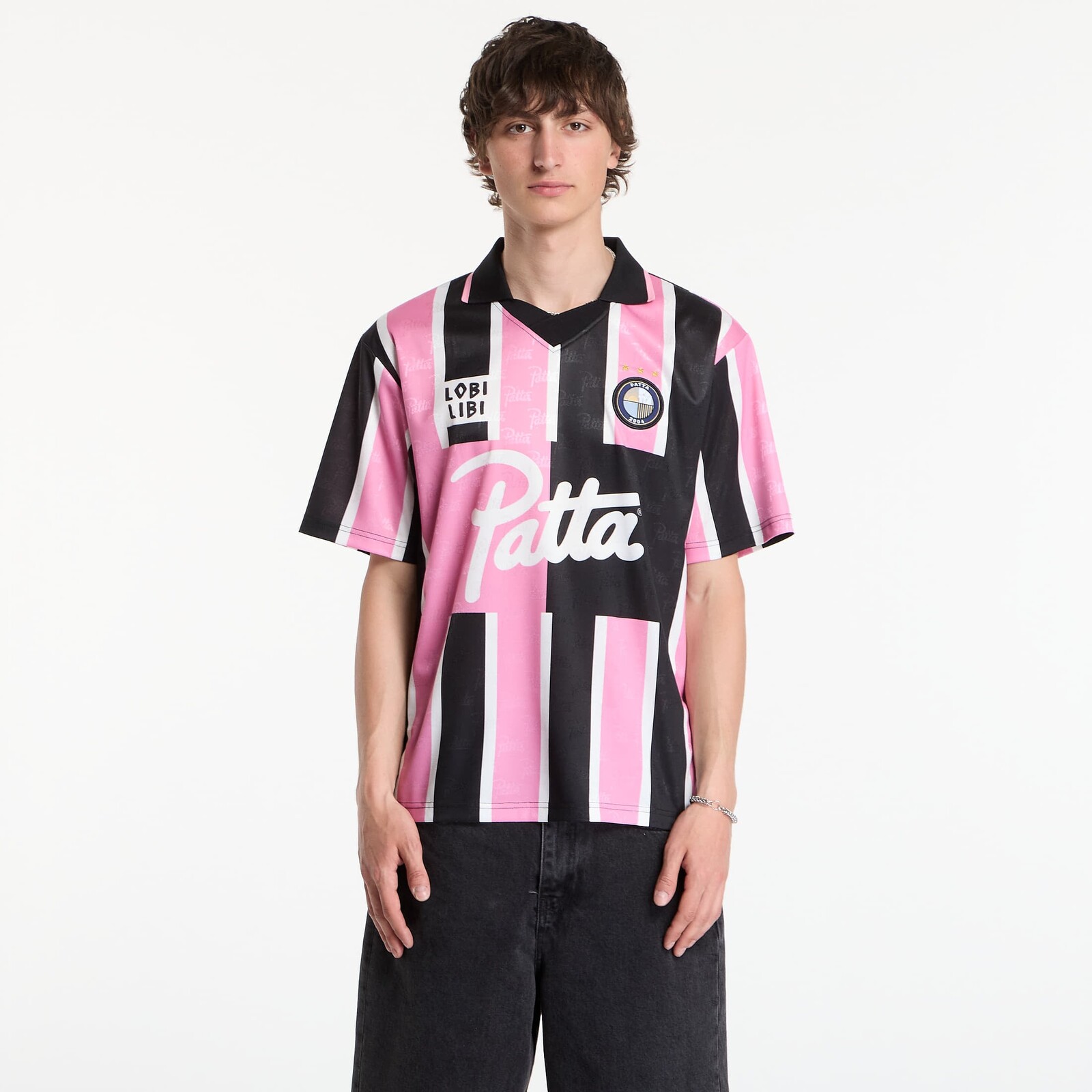 Patta Stripe Football Jersey UNISEX Begonia Pink XL