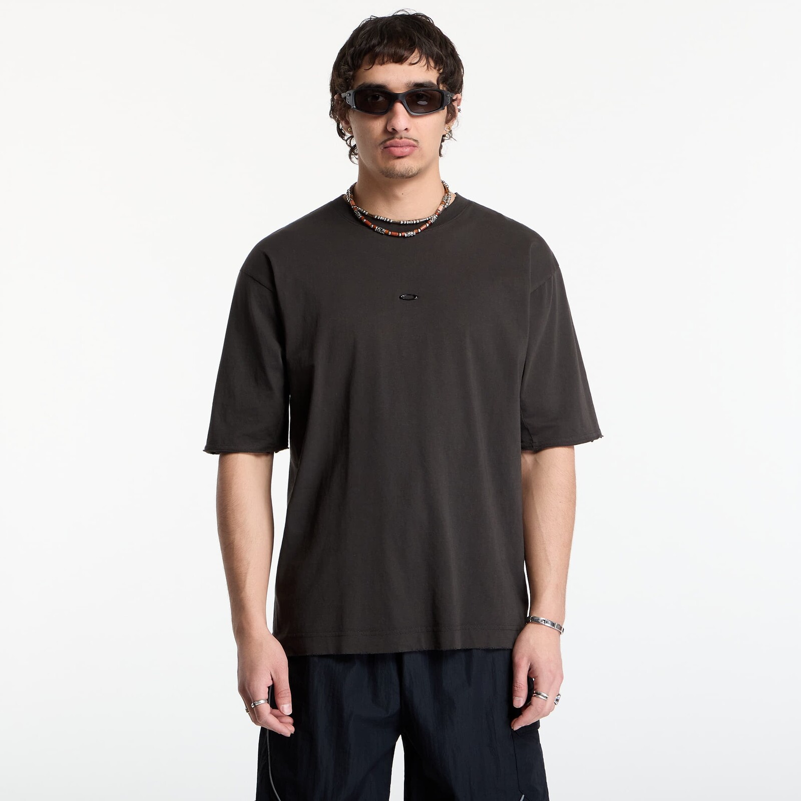 T-shirt Oakley Jaylen Brown Latitude Veil Tee Nearly Black XL