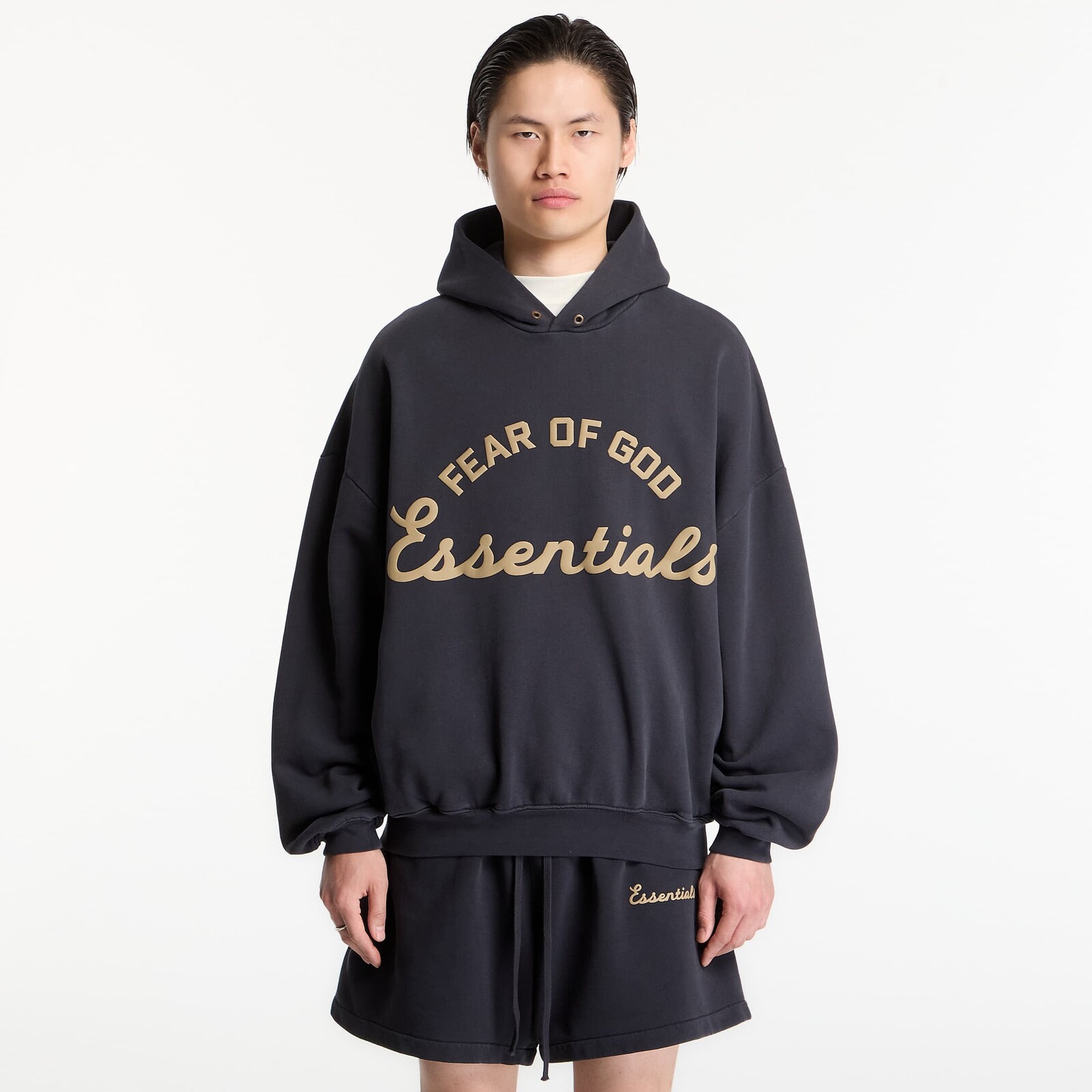 Sweatshirt Fear of God Essentials Training 90'S Hoodie Faded Black XL