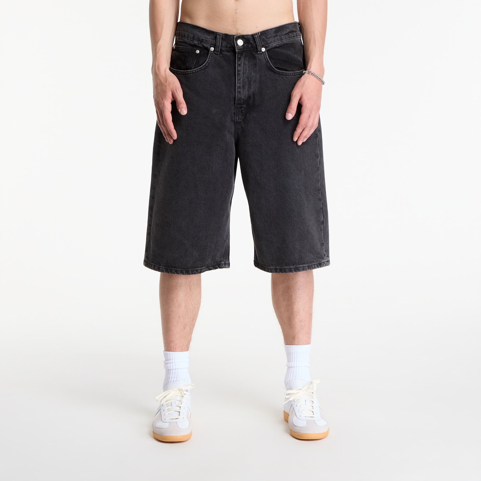 Patta Whiskers Denim Shorts (Black) Black Denim 32