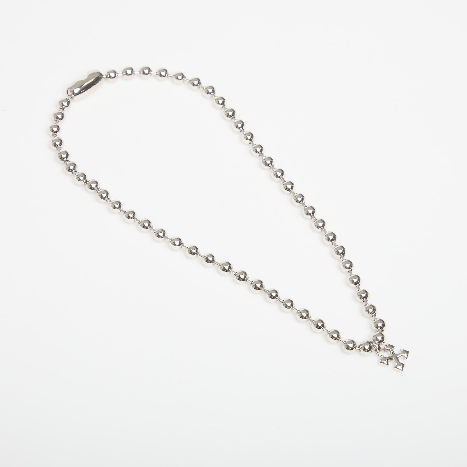 Off-White Arrow Ballchain Necklace Silver/ Silver Universal