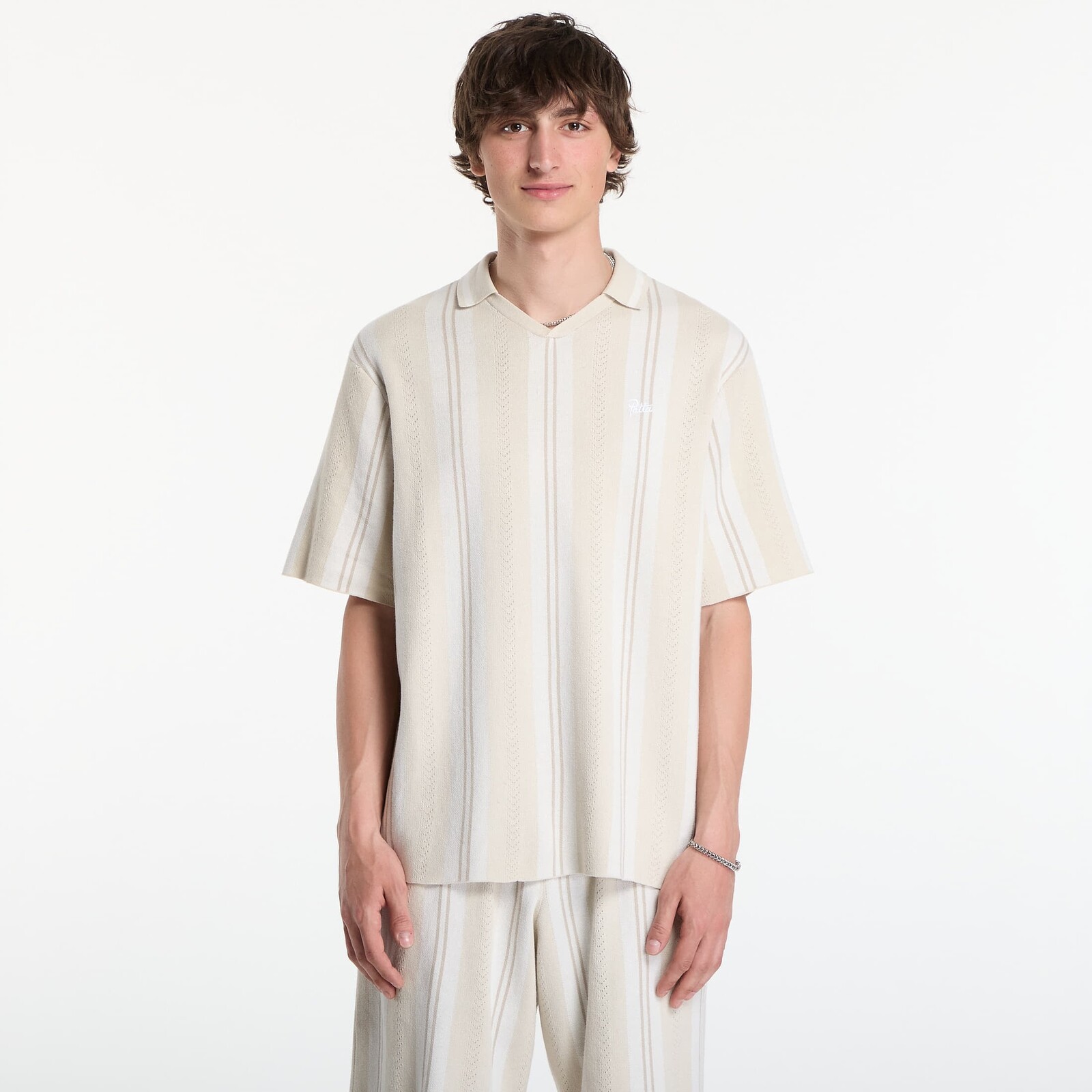 Shirt Patta Knitted Football Shirt UNISEX Oatmeal L