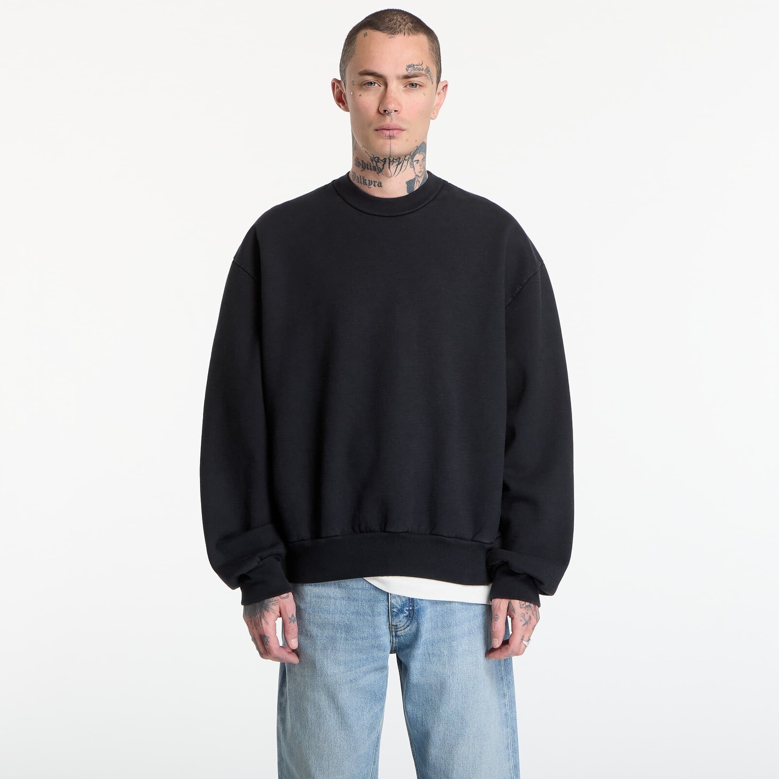 Sweatshirt Fear Of God Classic Fit Half Raglan Sweatshirt Black XL