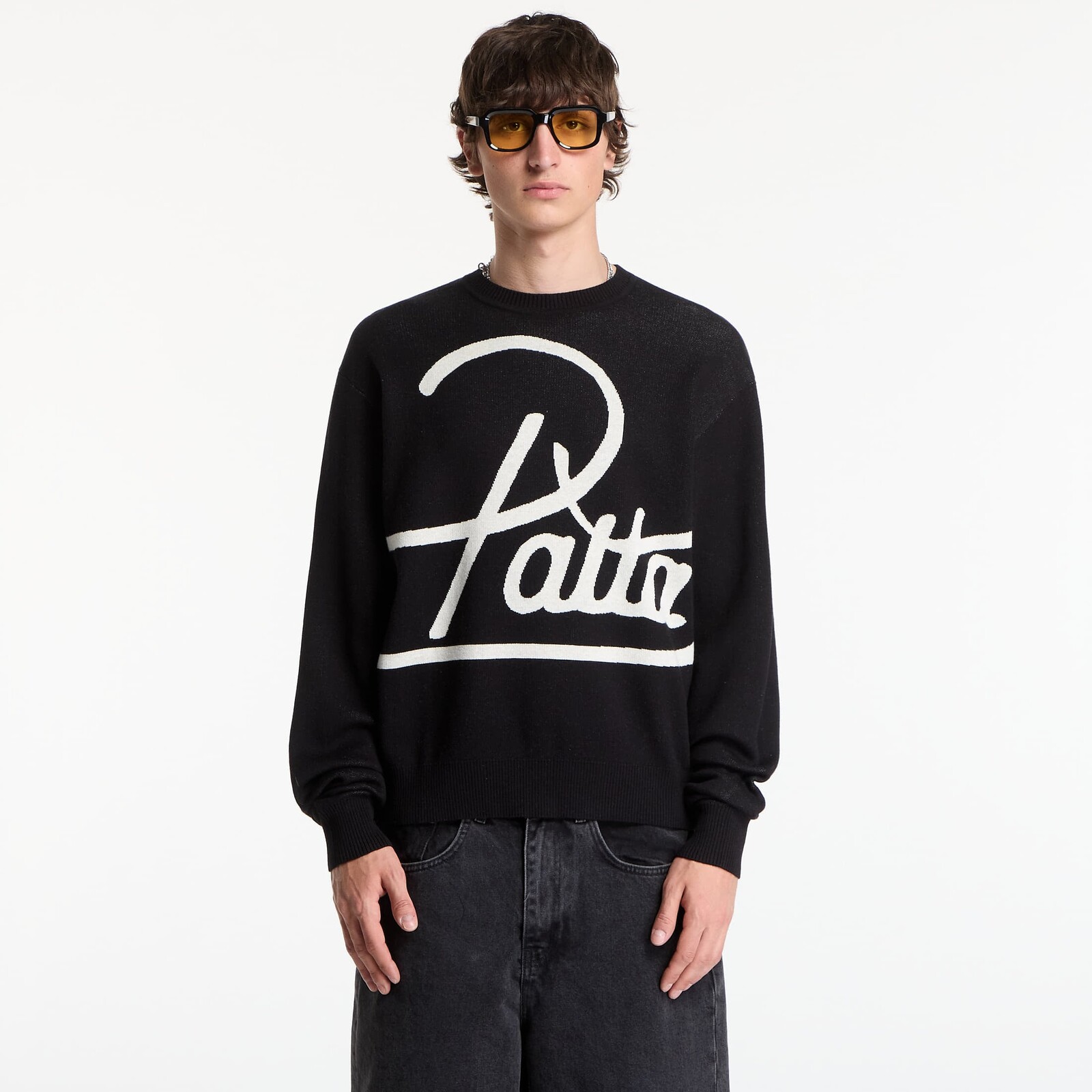 Sweater Patta Hearted Jumper UNISEX Black L