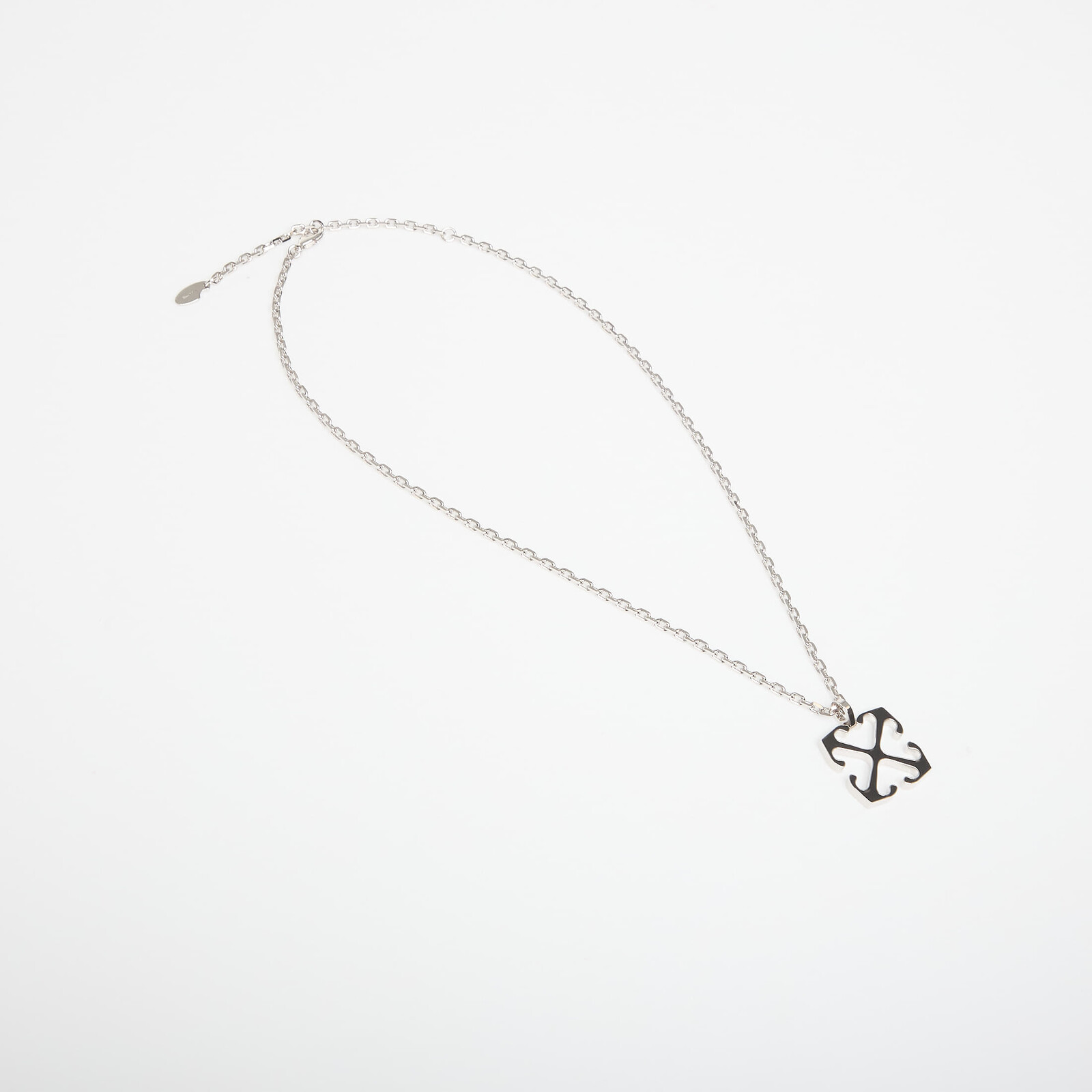 Off-White Arrow Necklace Silver/ Black Universal