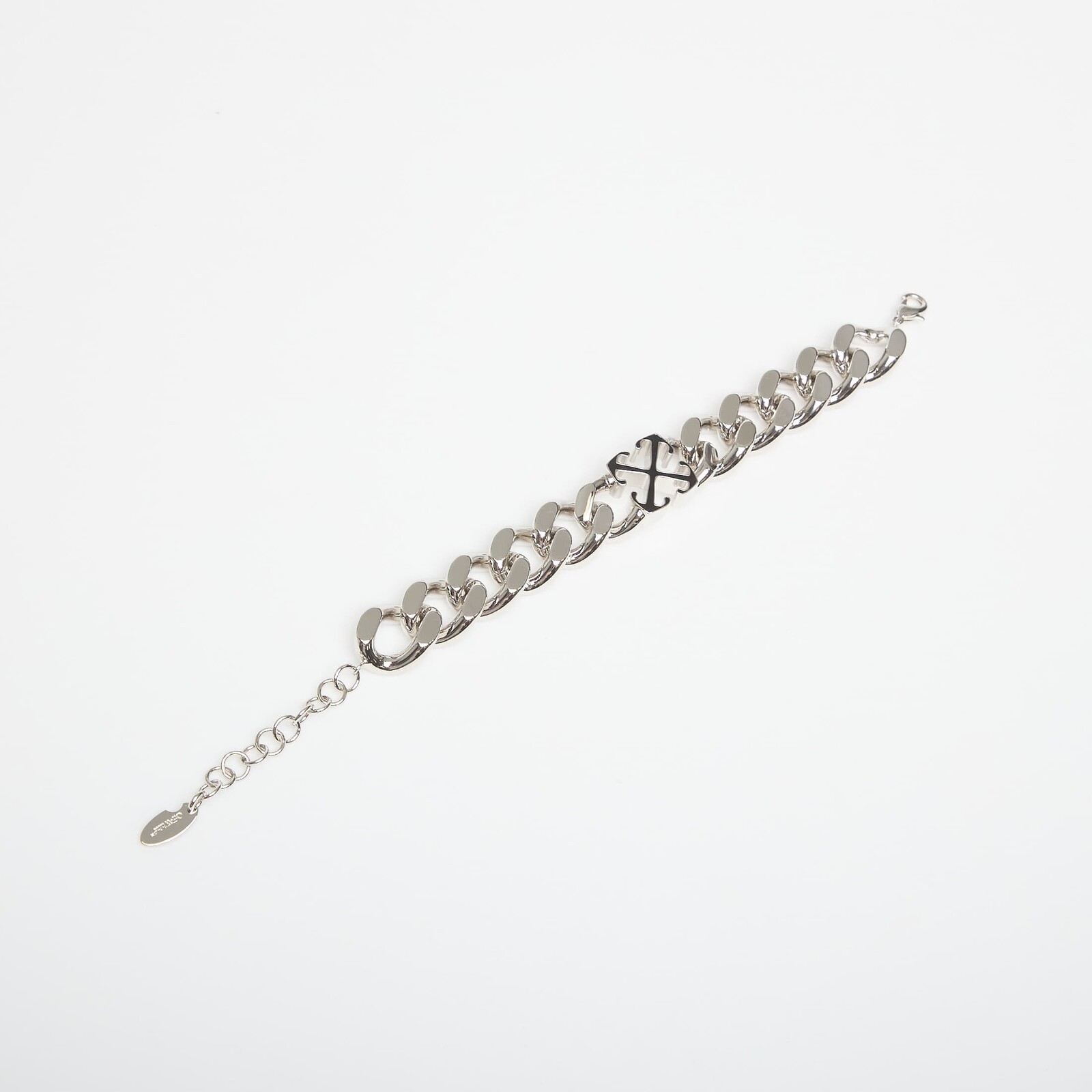 Off-White Bangle Bracelet Silver/ Black Universal