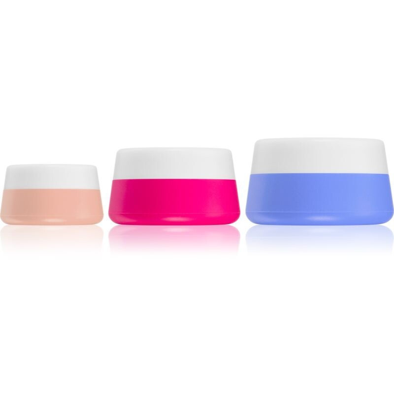 Notino Travel Collection Silicone Travel Jars Set reusable travel bottles
