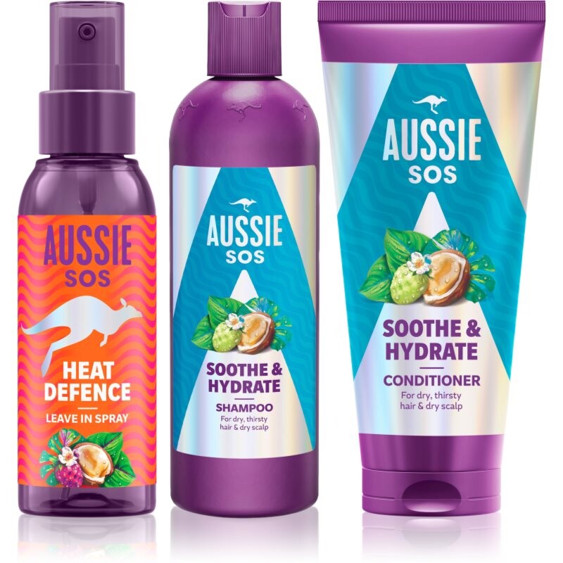 Aussie SOS Sooth & Hydrate intense hydration set for hair