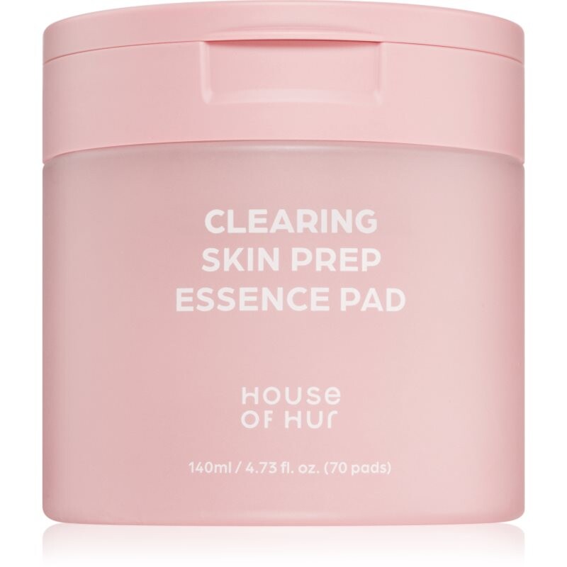 House of Hur Clearing Skin Prep Essence Pad exfoliating cleansing pads with moisturising effect 140 ml
