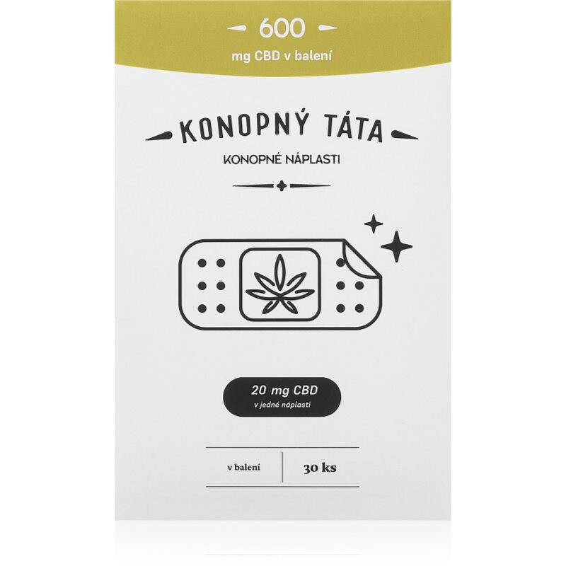 Konopný táta Patches 600 mg CBD warming patch with CBD 30 pc