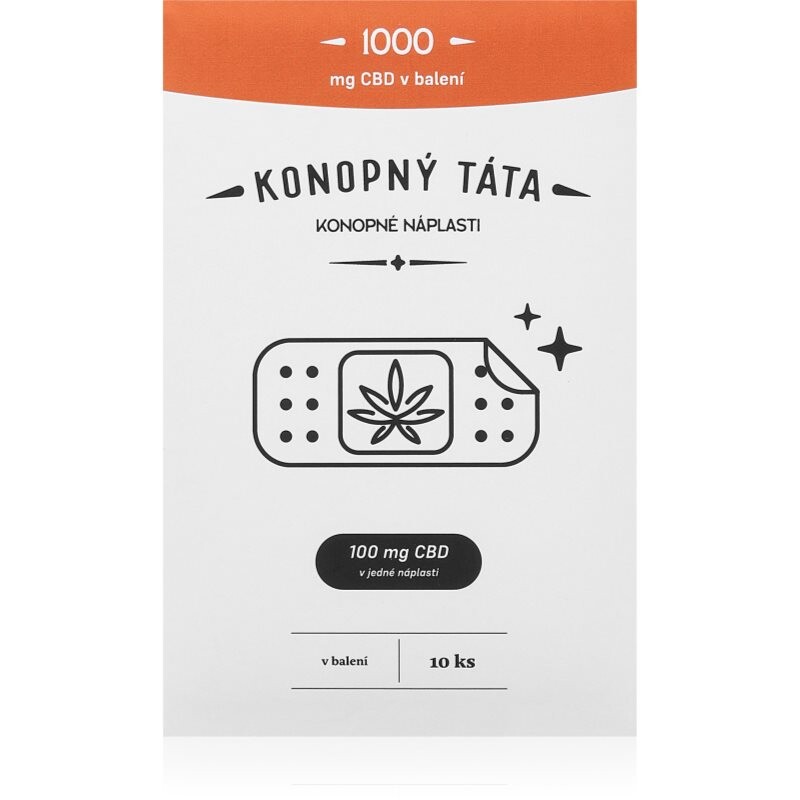 Konopný táta Patches 1000 mg CBD warming patch with CBD 10 pc