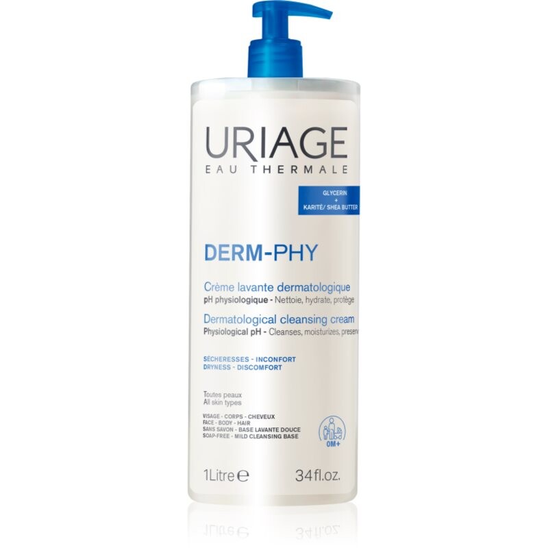 Uriage DERM-PHY Dermatological Cleansing Cream hydrating shower cream 1000 ml