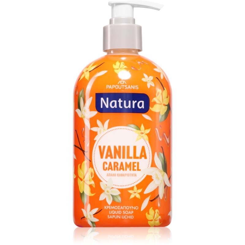 PAPOUTSANIS Natura Vanilla Caramel liquid soap 480 ml