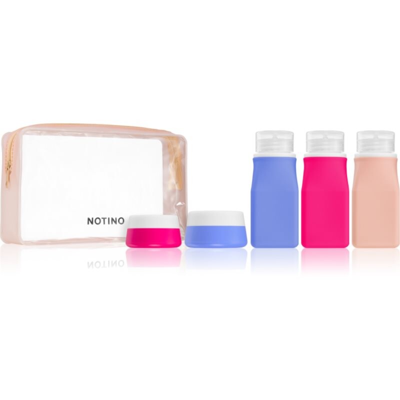 Notino Travel Collection Silicone Travel Bottles Set reusable travel bottles
