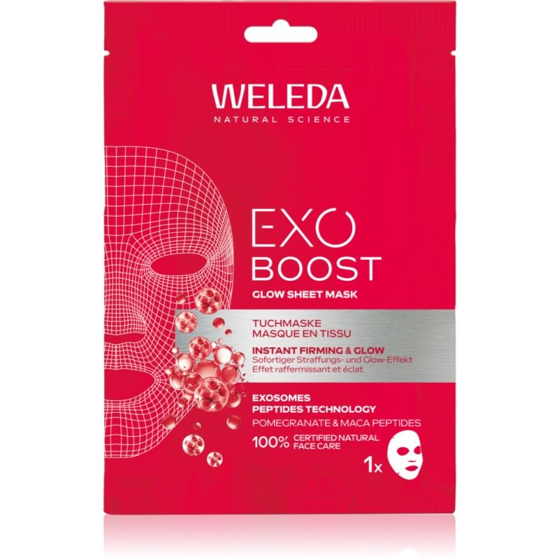 Weleda Exo Boost brightening sheet mask with firming effect 20 ml