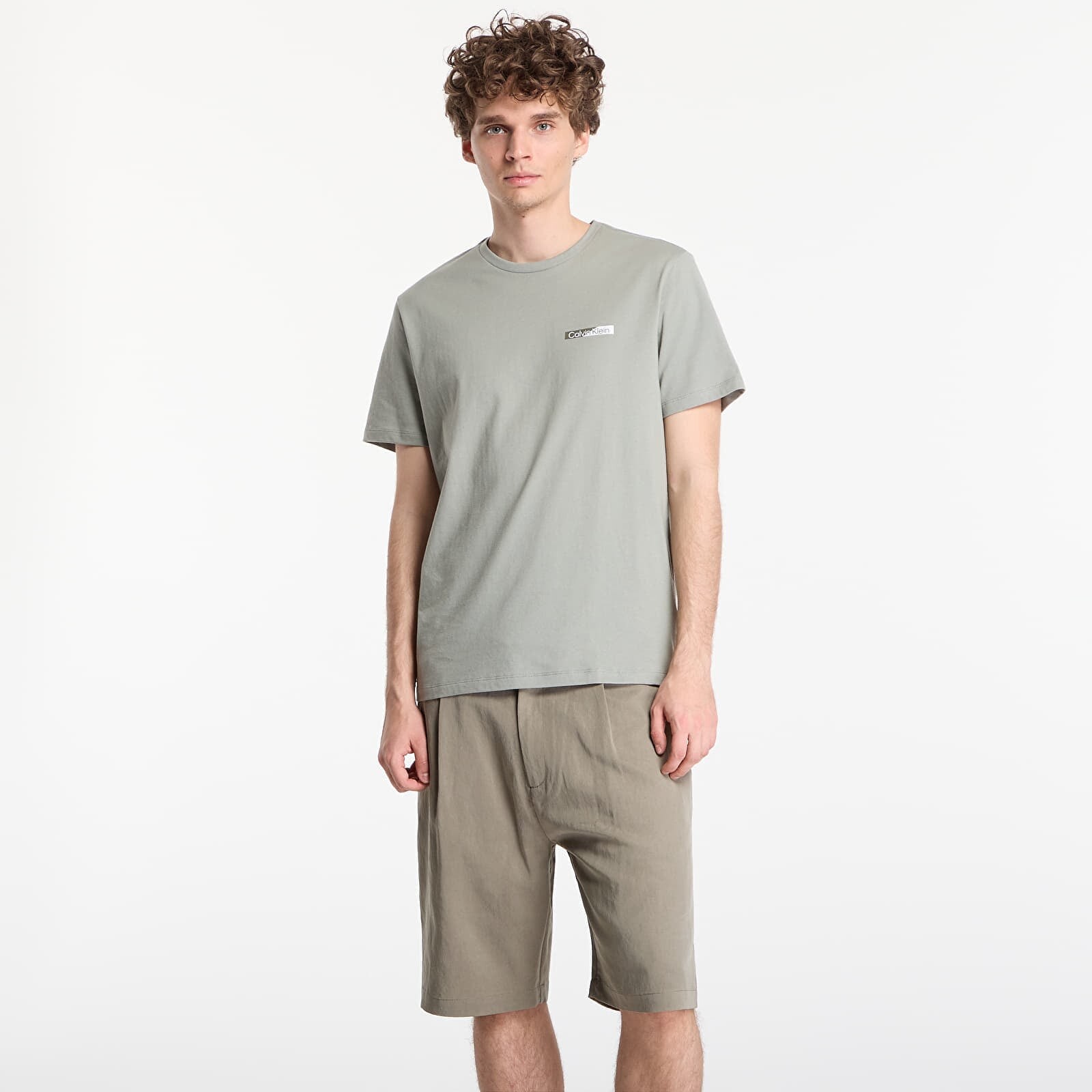 T-shirt Calvin Klein Ss 30S Eu Spw Split Standard Graphic Tee Shadow L