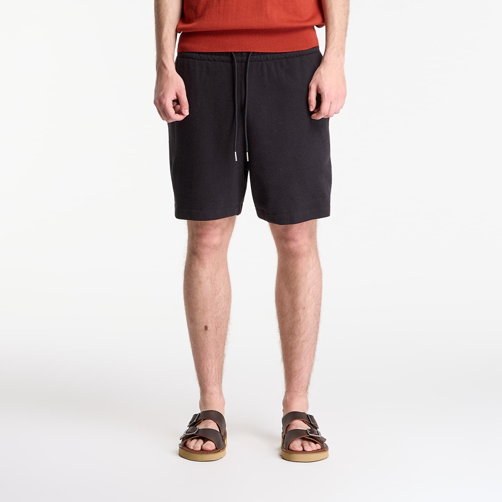 Shorts Calvin Klein Jeans Hd Cotton Waffle Short Black M