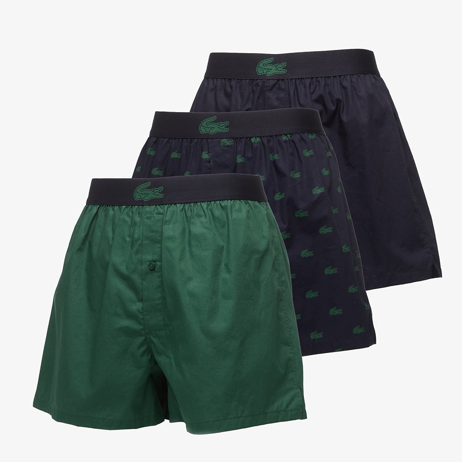LACOSTE Boxer Underwear Abysm/ Green-Abysm XL