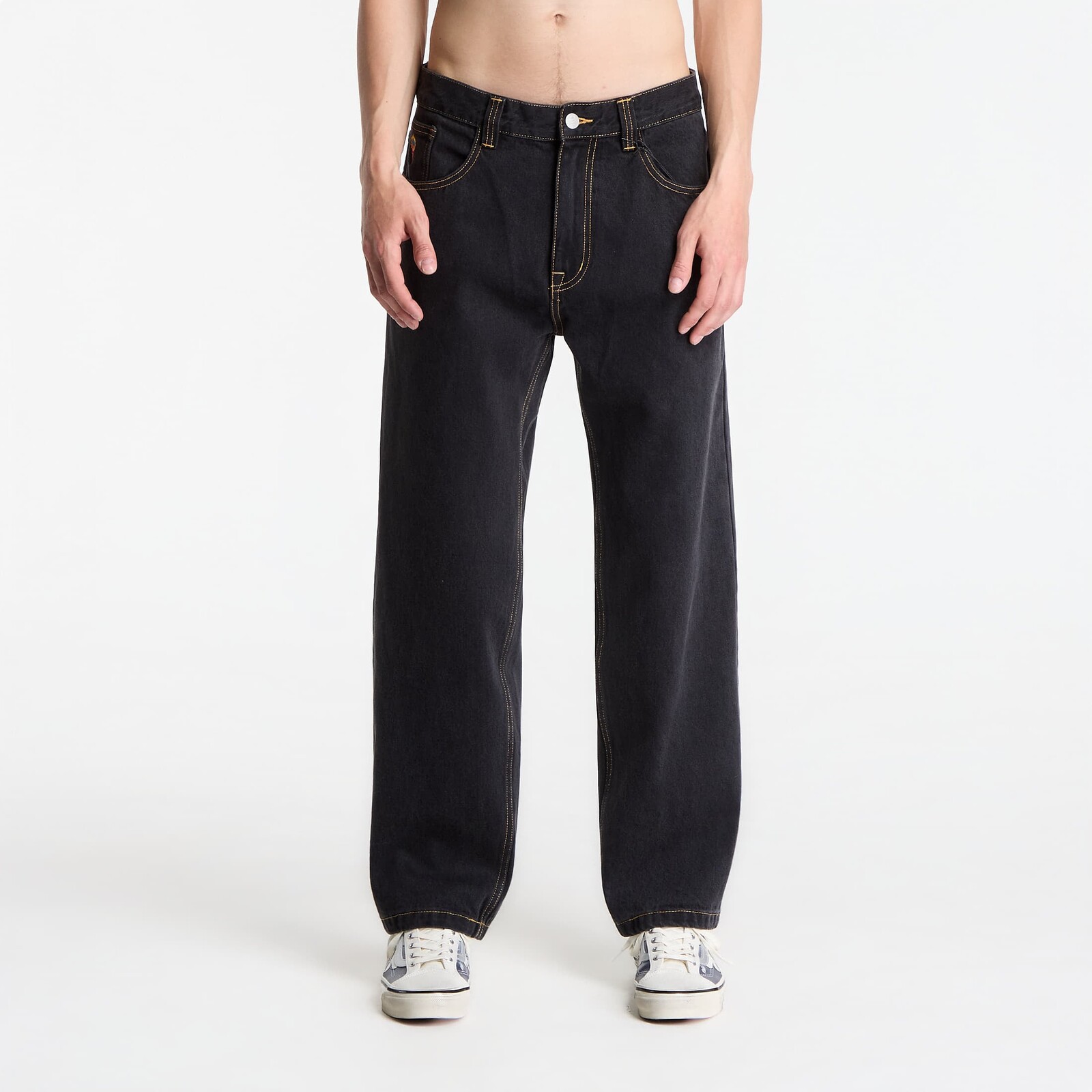 Pants Billionaire Boys Club Icecream Cones & Bones Double Scoop Denim Pants Black 30