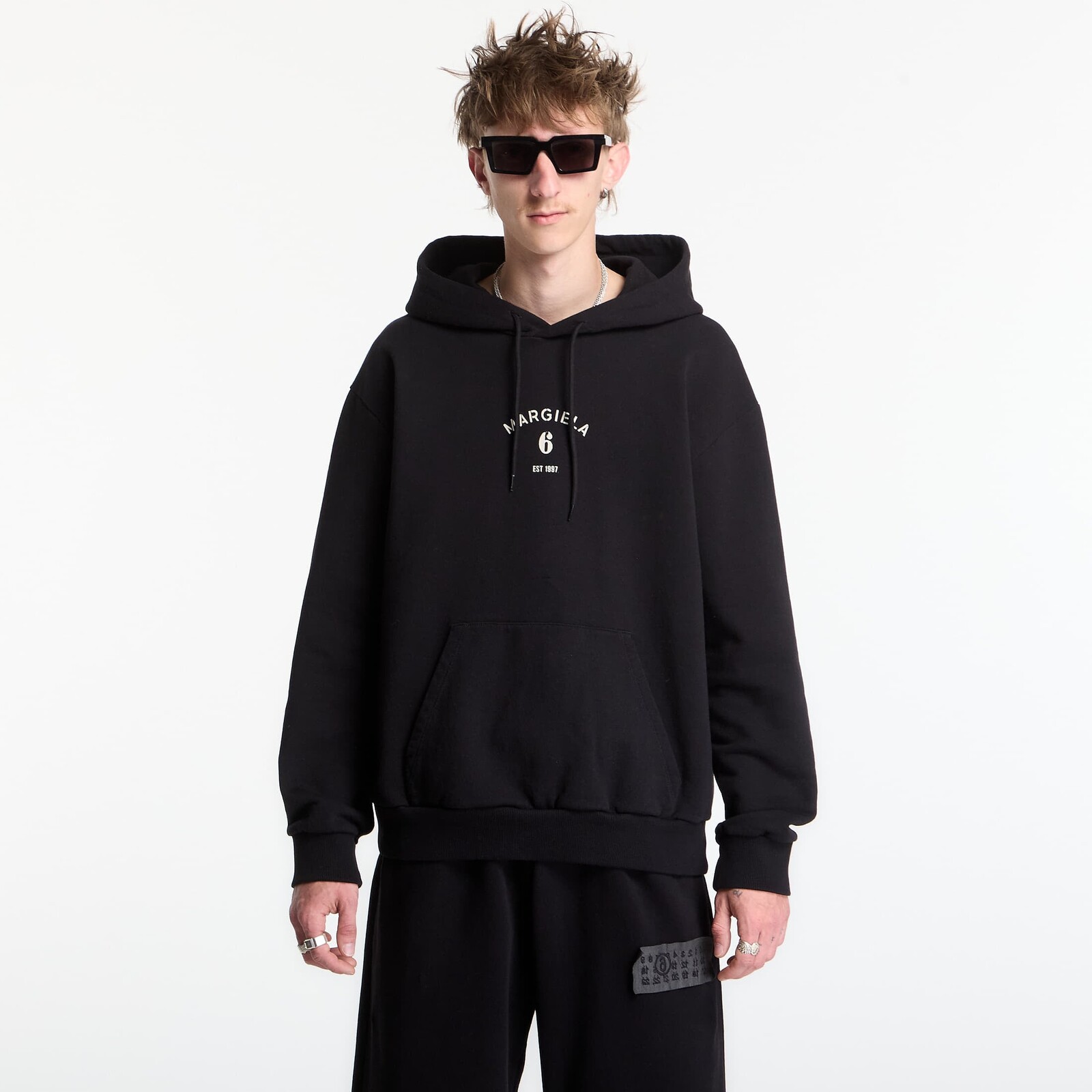 Sweatshirt MM6 Mannequin Print Hooded Sweatshirt Black S