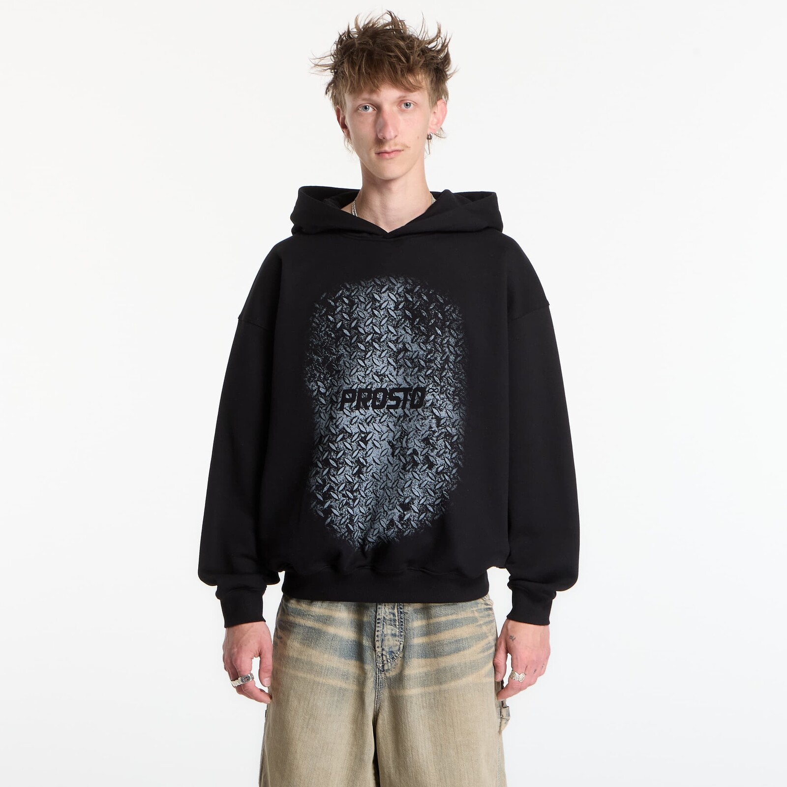 Sweatshirt Prosto Hoodie Grade Black M