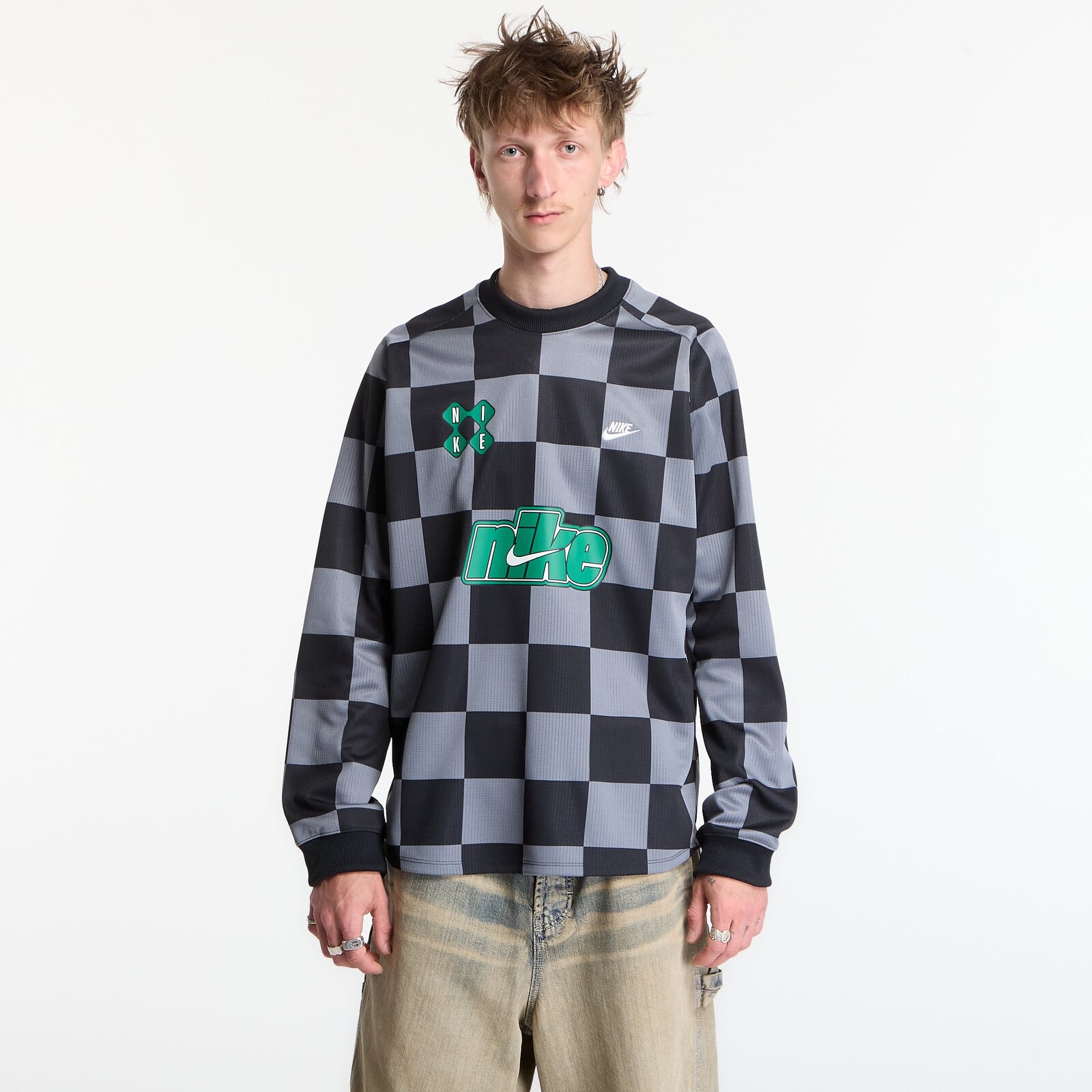 Nike Sportswear Club Men's Goalie Top Smoke Grey/ Black/ Malachite XL