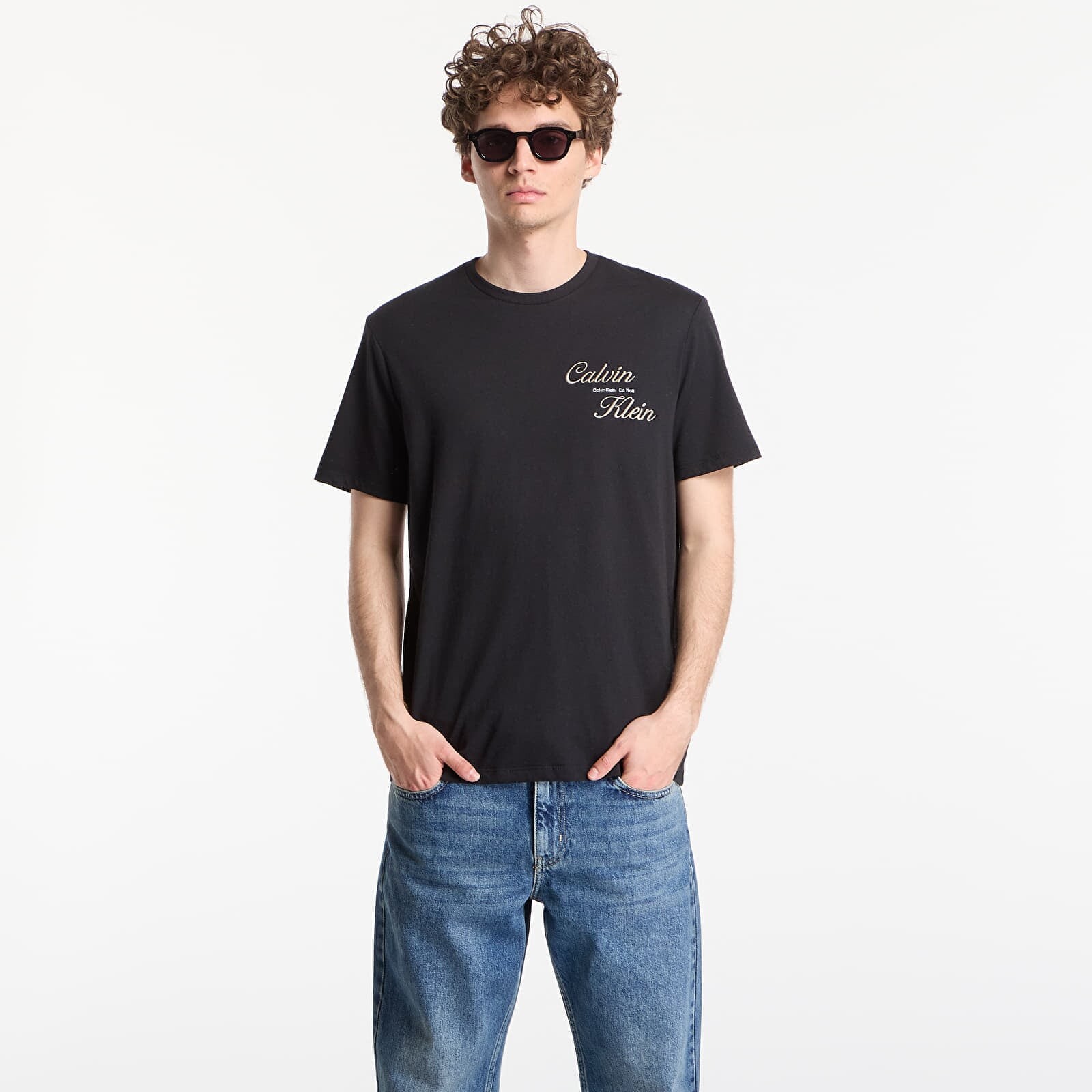 T-shirt Calvin Klein Jeans Ss 30S Eu Calvin Klein Resrt Graphic Tee Black M