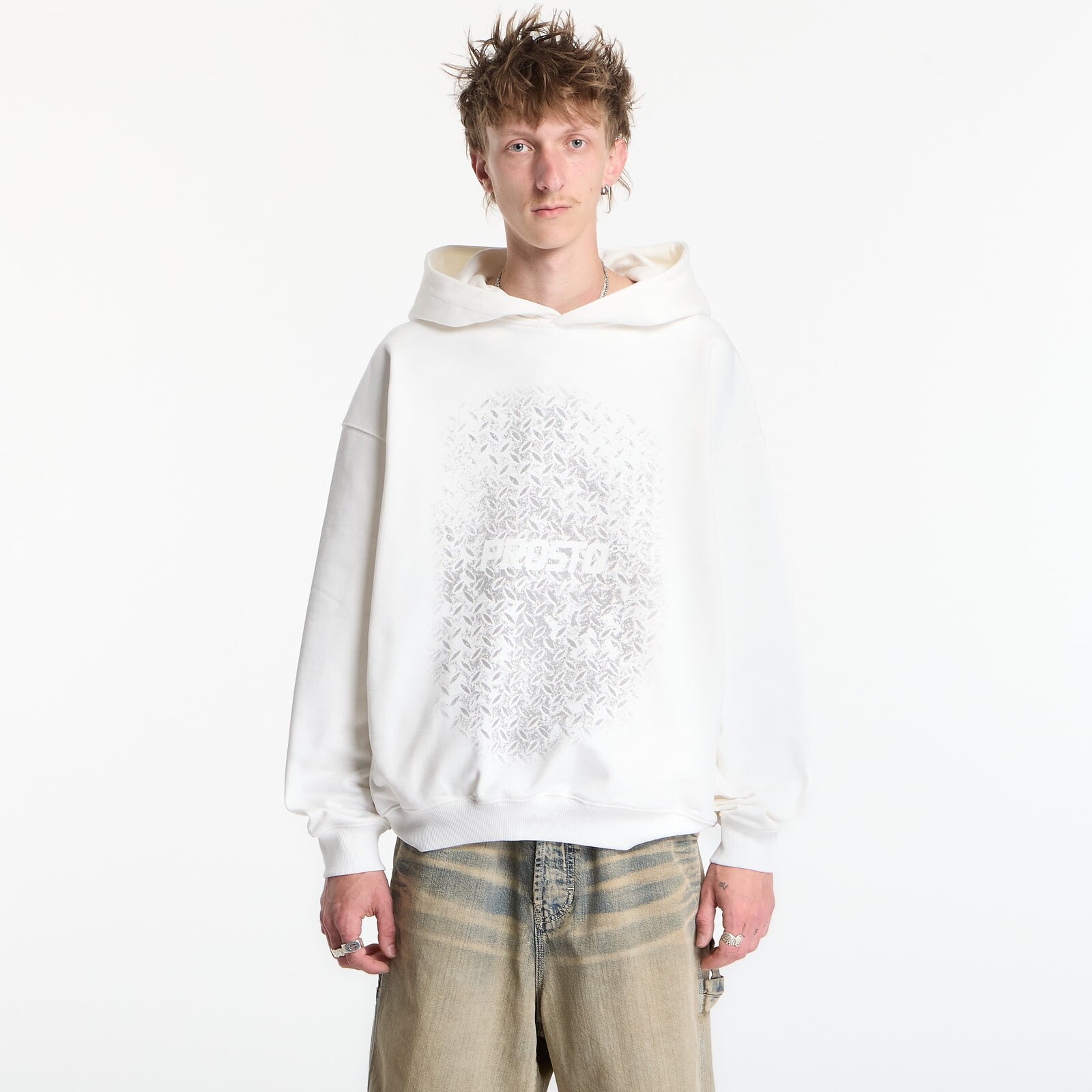 Sweatshirt Prosto Hoodie Grade White XL