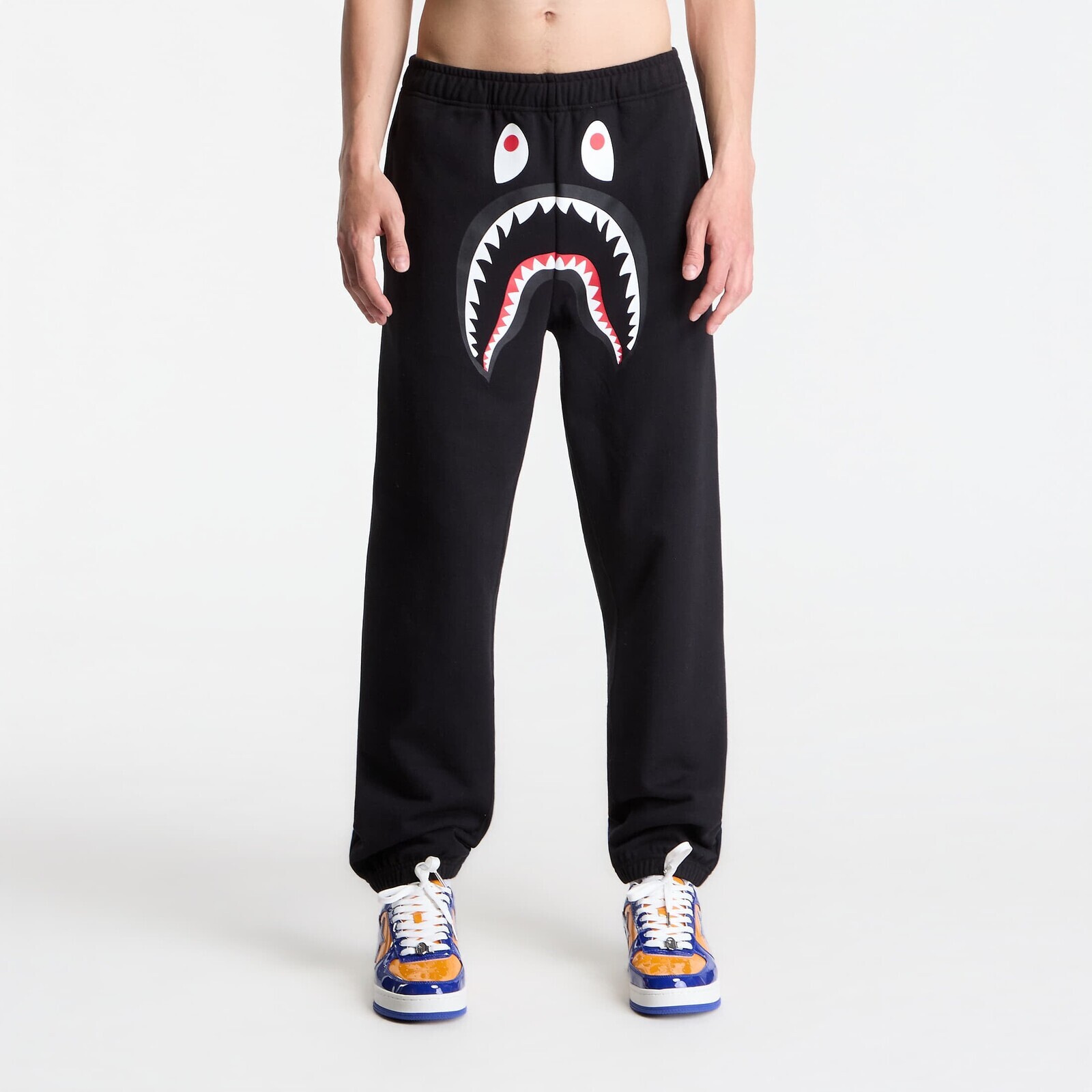 Pants A BATHING APE Shark Sweat Pants UNISEX Black L