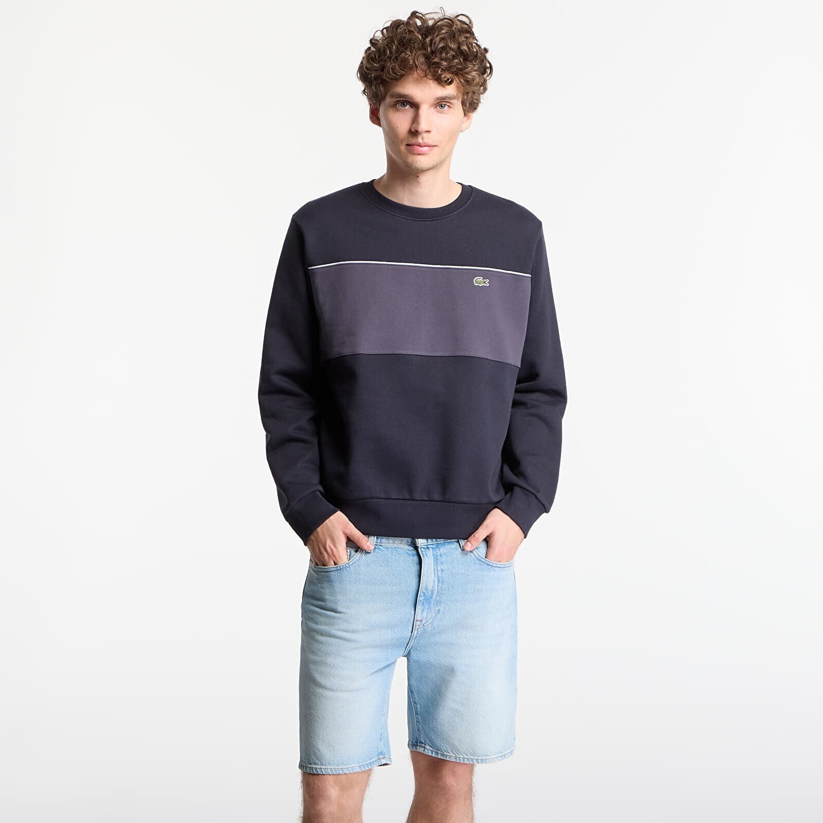 Sweatshirt LACOSTE Sweatshirt Blackbird/ Graphite 6