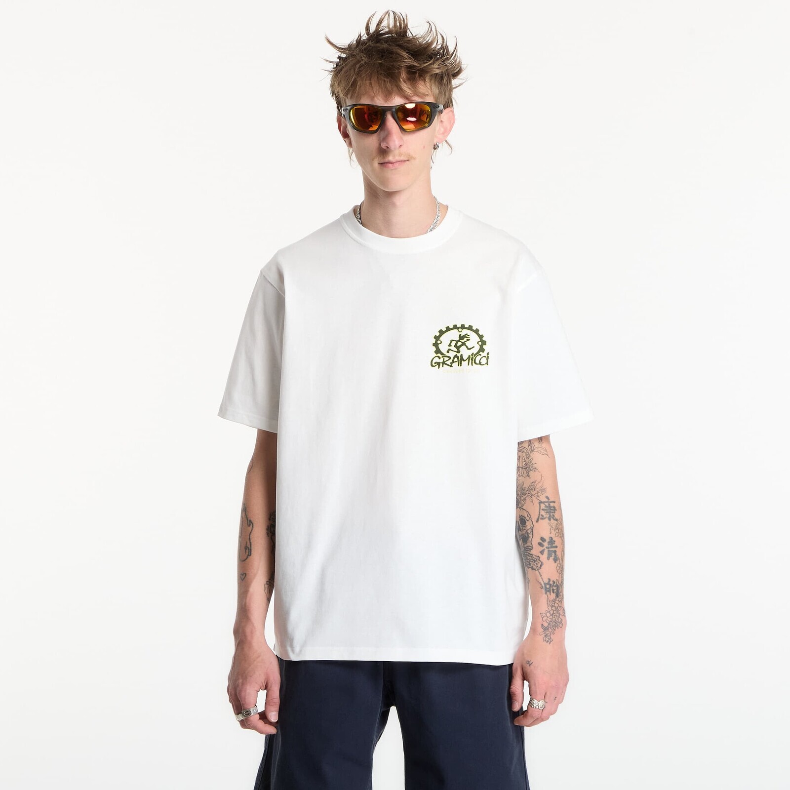 T-shirt Gramicci Equipped For Dirt Tee UNISEX White XXL