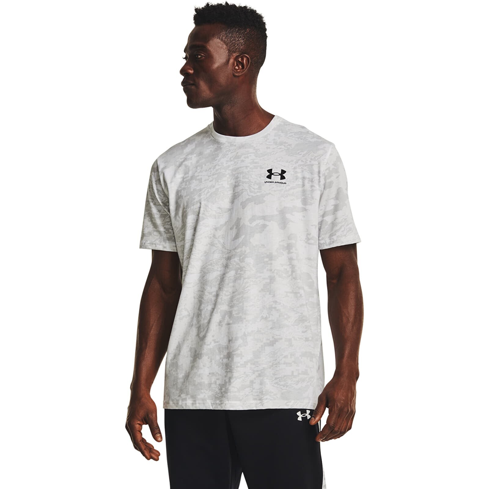 T-shirt Under Armour Abc Camo SS White/ Mod Gray L