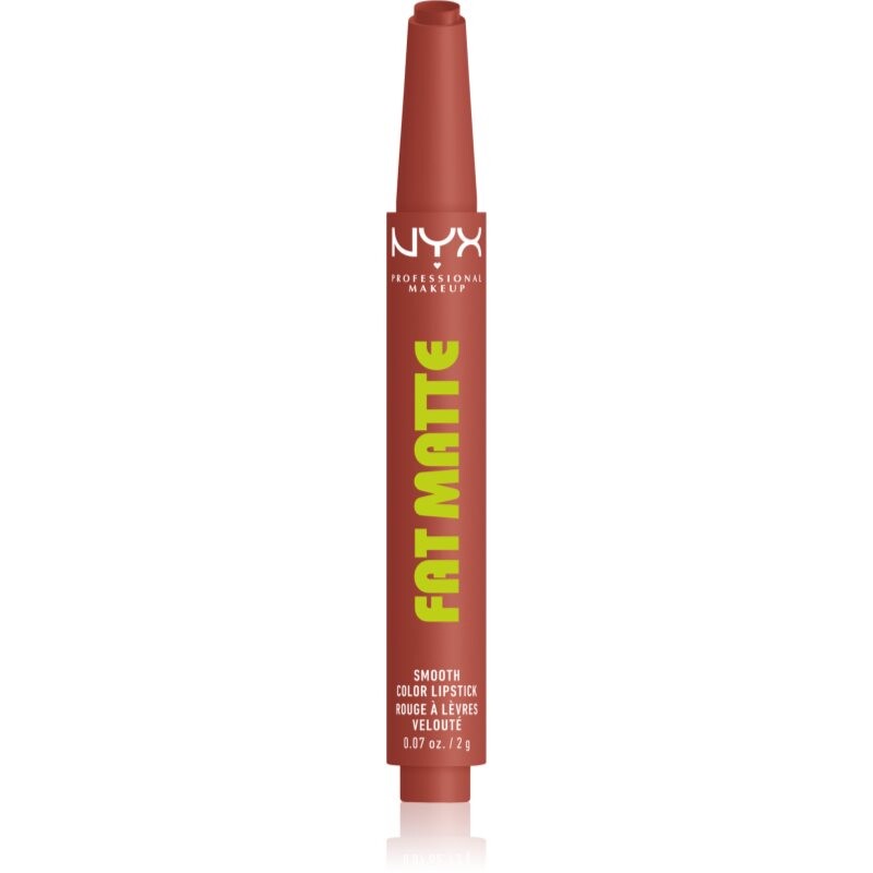 NYX Professional Makeup Fat Matte lip balm with mattifying effect Rose Robe 2 g