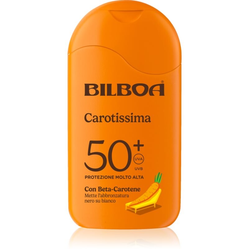 Bilboa Carotissima Crema sunscreen lotion with beta carotene SPF 50+ 200 ml