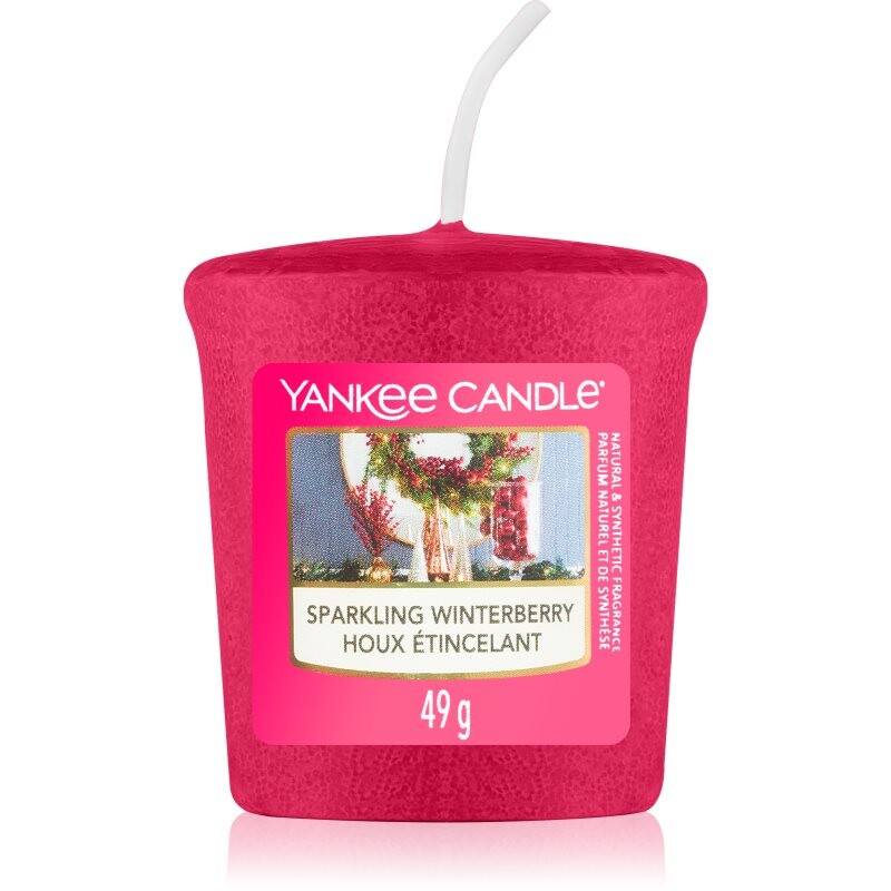 Yankee Candle Sparkling Winterberry votive candle Signature 49 g