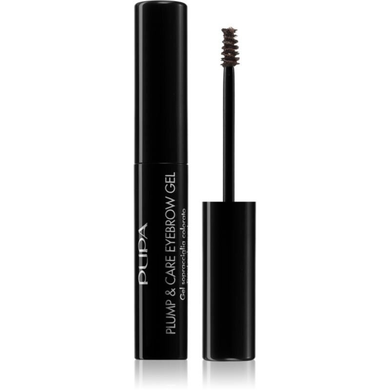 PUPA Milano Plump & Care Eyebrow Gel tónovací gel na obočí se sérem shade 002 - Brown 3 ml