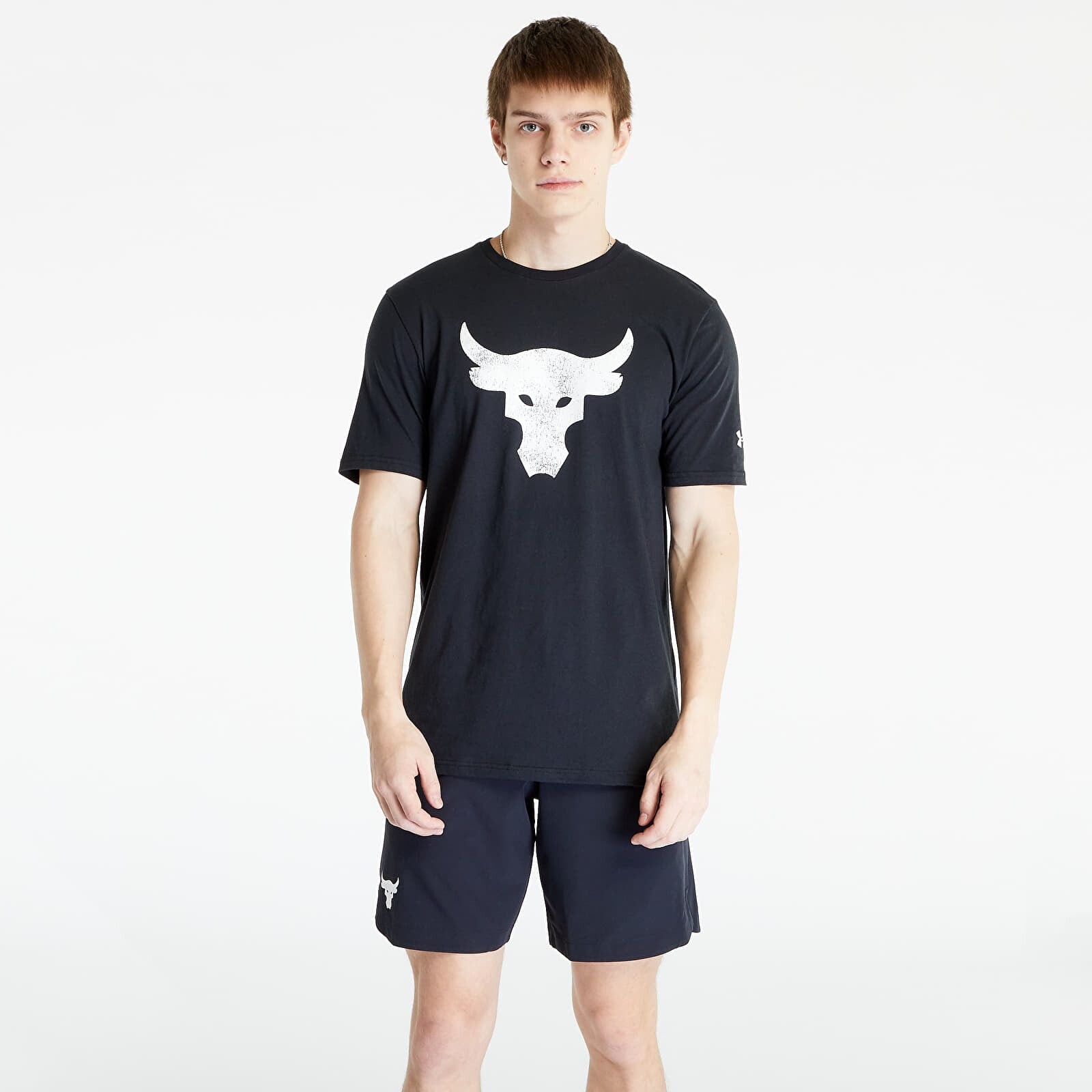T-shirt Under Armour Project Rock Brahma Bull Short Sleeve Tee Black/ Ivory XL