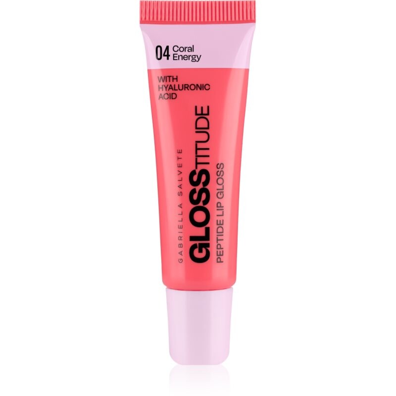Gabriella Salvete Glosstitude Peptide Lip Gloss hydrating lip gloss shade 04 Coral Energy 10 ml